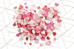 Love Letter Delivery Clipart, Valentine Mail Heart Envelopes Product Image 3