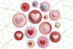 Love Letter Delivery Clipart, Valentine Mail Heart Envelopes Product Image 2