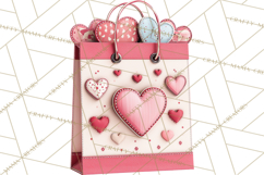 Love Letter Delivery Clipart, Valentine Mail Heart Envelopes Product Image 3