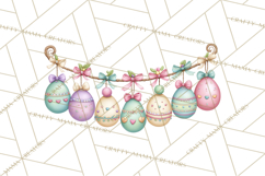 Easter Town Clipart, Pastel Easter Buildings, Bunny Shop Png Product Image 5
