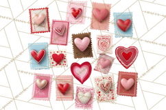 Love Letter Delivery Clipart, Valentine Mail Heart Envelopes Product Image 2