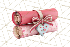 Love Letter Delivery Clipart, Valentine Mail Heart Envelopes Product Image 5