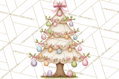 Easter Town Clipart, Pastel Easter Buildings, Bunny Shop Png Product Image 2