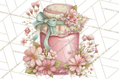 Blossom Tea Party Clipart, Pastel Tea Party Png Product Image 4