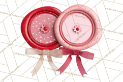 Love Letter Delivery Clipart, Valentine Mail Heart Envelopes Product Image 3