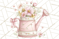 Girly Garden Tools Clipart, Pastel Gardening Clip Art Png Product Image 5