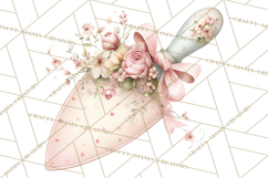 Girly Garden Tools Clipart, Pastel Gardening Clip Art Png Product Image 2