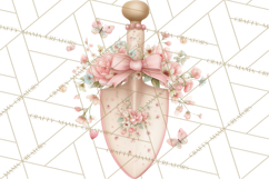 Girly Garden Tools Clipart, Pastel Gardening Clip Art Png Product Image 4