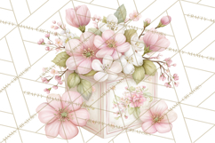 Blossom Tea Party Clipart, Pastel Tea Party Png Product Image 3