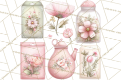 Girly Garden Tools Clipart, Pastel Gardening Clip Art Png Product Image 2