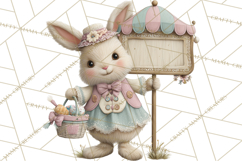 Easter Carnival Clipart, Pastel Carnival Booths Png Product Image 2
