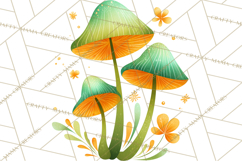 Retro 70s Psychedelic Clipart PNG, Groovy Flowers Product Image 2
