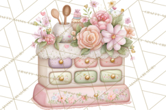 Girly Garden Tools Clipart, Pastel Gardening Clip Art Png Product Image 3