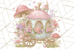 Whimsical Fairy World Clipart, Pastel Fairy Houses Png Product Image 3