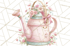 Girly Garden Tools Clipart, Pastel Gardening Clip Art Png Product Image 2