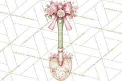 Girly Garden Tools Clipart, Pastel Gardening Clip Art Png Product Image 2