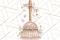 Girly Garden Tools Clipart, Pastel Gardening Clip Art Png Product Image 4