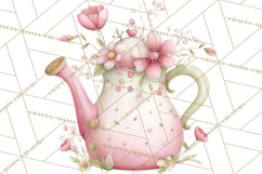 Girly Garden Tools Clipart, Pastel Gardening Clip Art Png Product Image 5