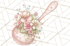 Girly Garden Tools Clipart, Pastel Gardening Clip Art Png Product Image 3