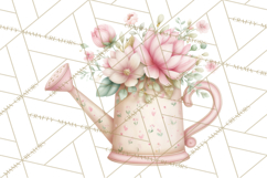 Girly Garden Tools Clipart, Pastel Gardening Clip Art Png Product Image 4
