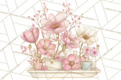 Girly Garden Tools Clipart, Pastel Gardening Clip Art Png Product Image 5