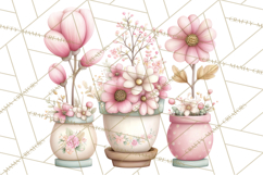 Girly Garden Tools Clipart, Pastel Gardening Clip Art Png Product Image 2