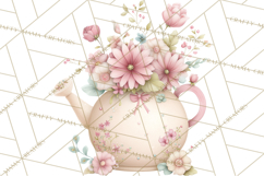 Girly Garden Tools Clipart, Pastel Gardening Clip Art Png Product Image 4