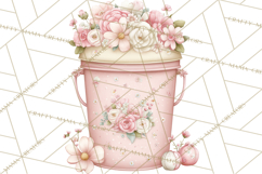 Girly Garden Tools Clipart, Pastel Gardening Clip Art Png Product Image 5