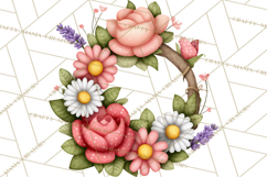 Spring Floral Clipart, Whimsical Flowers PNG, Pastel Tulips Product Image 4