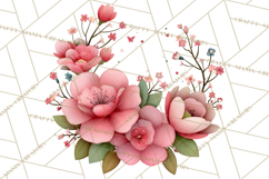 Spring Floral Clipart, Whimsical Flowers PNG, Pastel Tulips Product Image 4