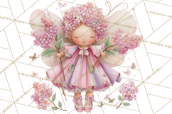 Whimsical Fairy World Clipart, Pastel Fairy Houses Png Product Image 5
