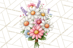 Spring Floral Clipart, Whimsical Flowers PNG, Pastel Tulips Product Image 5