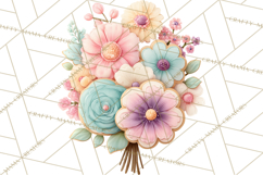 Easter Cookies Clipart, Bunny Chick Egg Carrot Flower PNG Product Image 2