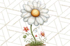 Spring Floral Clipart, Whimsical Flowers PNG, Pastel Tulips Product Image 3