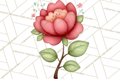 Spring Floral Clipart, Whimsical Flowers PNG, Pastel Tulips Product Image 3