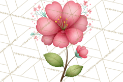 Spring Floral Clipart, Whimsical Flowers PNG, Pastel Tulips Product Image 4