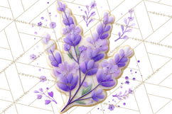 Easter Cookies Clipart, Bunny Chick Egg Carrot Flower PNG Product Image 3