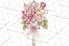 Blossom Tea Party Clipart, Pastel Tea Party Png Product Image 3