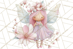 Whimsical Fairy World Clipart, Pastel Fairy Houses Png Product Image 3