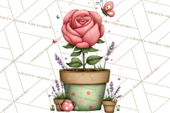 Spring Floral Clipart, Whimsical Flowers PNG, Pastel Tulips Product Image 3