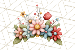 Spring Floral Clipart, Whimsical Flowers PNG, Pastel Tulips Product Image 3