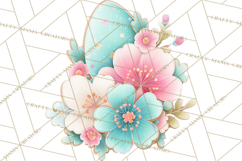 Easter Cookies Clipart, Bunny Chick Egg Carrot Flower PNG Product Image 5