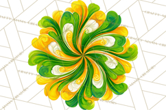 Retro 70s Psychedelic Clipart PNG, Groovy Flowers Product Image 3