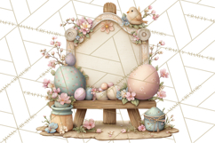 Easter Carnival Clipart, Pastel Carnival Booths Png Product Image 4