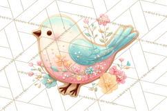 Easter Cookies Clipart, Bunny Chick Egg Carrot Flower PNG Product Image 5