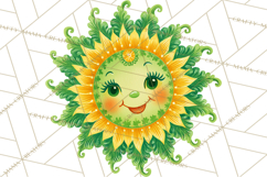 Retro 70s Psychedelic Clipart PNG, Groovy Flowers Product Image 5