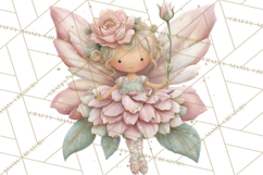 Whimsical Fairy World Clipart, Pastel Fairy Houses Png Product Image 5