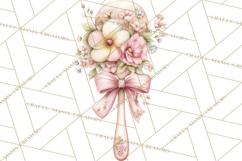 Blossom Tea Party Clipart, Pastel Tea Party Png Product Image 5