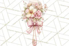 Blossom Tea Party Clipart, Pastel Tea Party Png Product Image 5
