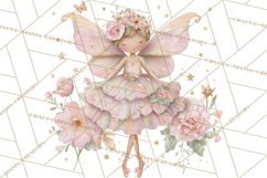 Whimsical Fairy World Clipart, Pastel Fairy Houses Png Product Image 3
